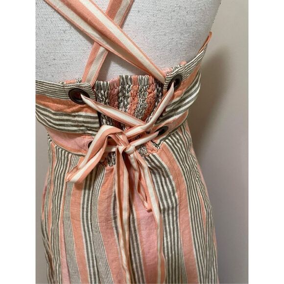 New Anthropologie x Maeve Square-Neck Tie-Back A-Line Midi Dress Size 6 - Picture 9 of 11